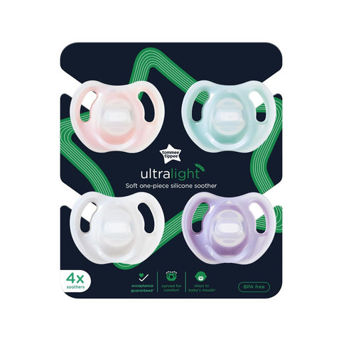 Tommee Tippee Pack Of 4 Ultra-Light Silicone Pacifier | Tommee Tippee In Lebanon