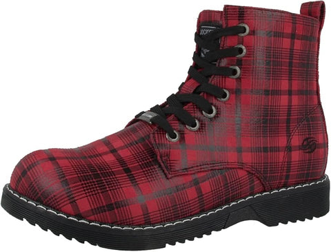 Dockers By Gerli Gilrl's Red & Black Plaid Ankle Boots | Dockers By Gerli In Lebanon