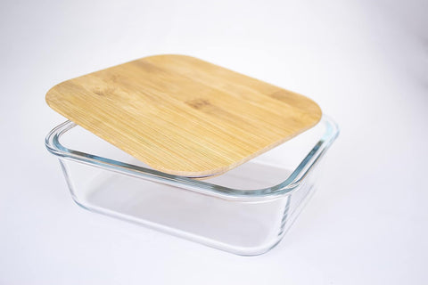 Culinario Glass Food Storage With Wooden Lid 1860 ml | Culinario In Lebanon