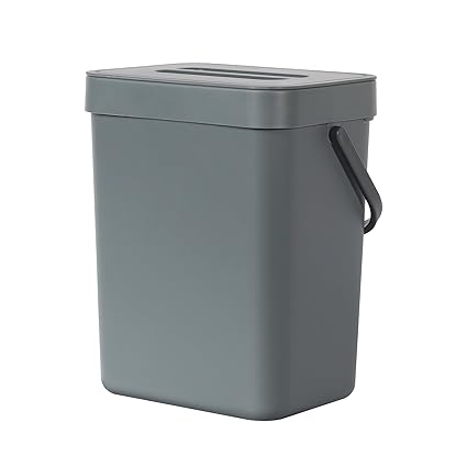 Vivess Gray Plastic Trash Basket | Vivess In Lebanon