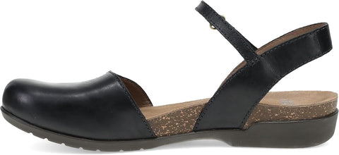 Dansko Women's Black Leather Rowan Sandals | Dansko In Lebanon
