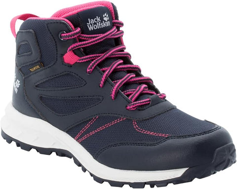 Jack Wolfskin Girl's Navy Woodland Texapore Mid K Sneakers |Jack Wolfskin in Lebanon