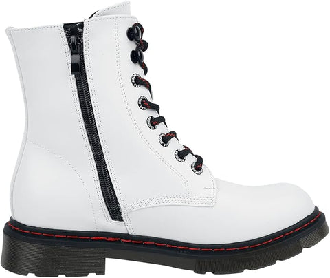 Dockers By Gerli Women's White Combat Boots | Dockers In Lebanon