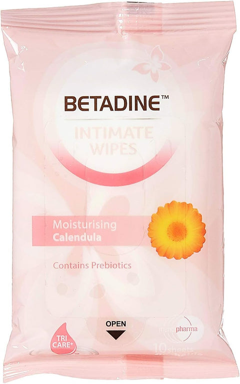 Betadine Moisturizing Intimate Wipes 10 Sheet|Betadine In Lebanon