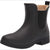 Chooka Women's Black  Delridge Faux Fur Chelsea Rain Boot