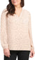 Hilary Radley Women's Cream Long Sleeve Blouse