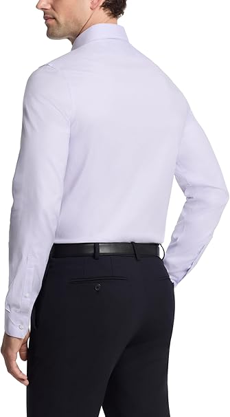 Michael Kors Men's Purple Regular Fit Stretch Long Sleeve Shirt | Michael Kors In Lebanon