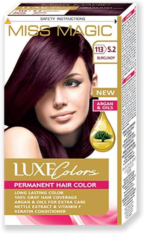 Miss Magic Luxe Colors Permanent Hair Colour Burgundy 5.2