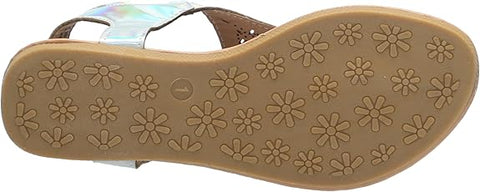 Petalia Girl's Silver Sandal |Petalia In Lebanon