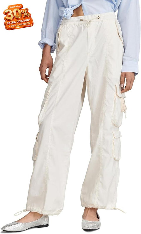 Lucky Brand Women's Off White Exaggerated Cargo Flight Pant | Lucky Brand In Lebanon