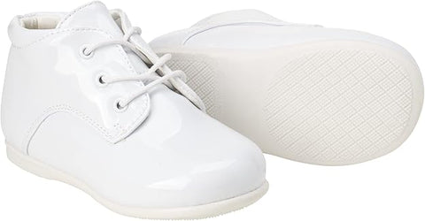 Josmo Baby Boy's White First Steps Hi Top Walking Dress Shoe |Josmo In Lebanon