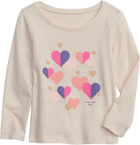 GAP Baby Girl's Light Beige Sweatshirt AMZ259