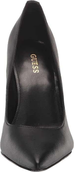 Guess Women's Black Seanna Leather Heels |Guess In Lebanon