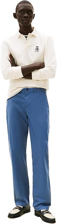 Tommy Hilfiger Men's Dusty Blue herr Chino byxor anpassad passform Chino Pants | Tommy Hilfiger in Lebanon
