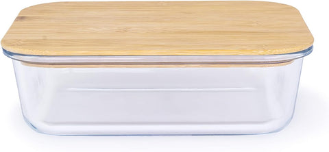 Culinario Glass Food Storage With Wooden Lid 1860 ml | Culinario In Lebanon