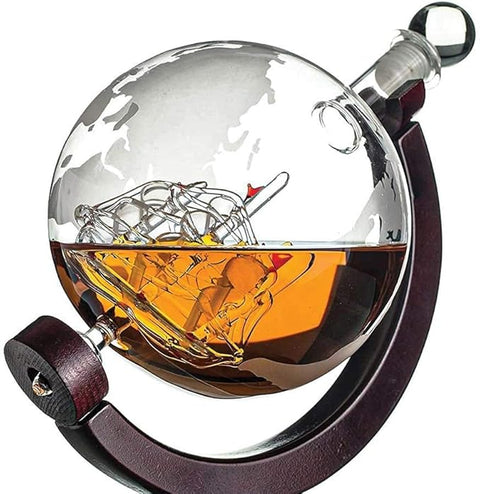 Geschenke Whiskey Serving Bottle Glass Karafe Globe Shape | Geschenke In Lebanon