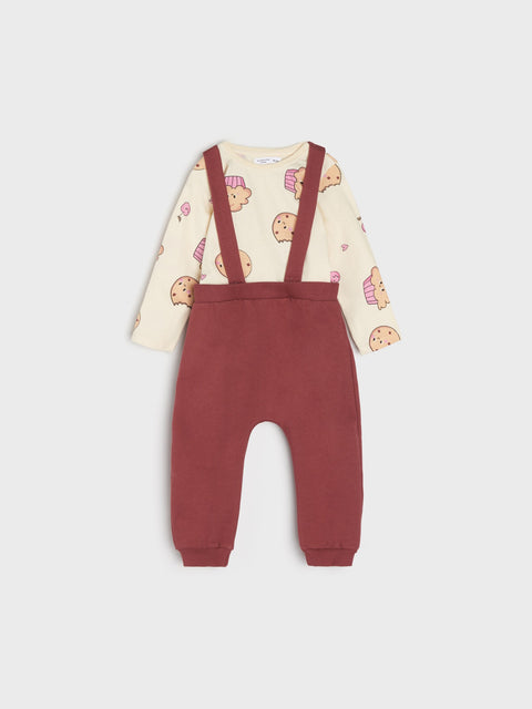 Sinsay Baby Girl's Multicolor Printed Overall Set Of 2 pcs | Sinsay In Lebanon