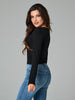 Sinsay Women Black Cut-Out Detail Long Sleeve Blouse | Sinsay in Lebanon