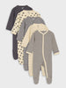 Sinsay Baby Boy's 5-Pack Overall Beige & Grey AYA