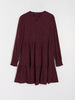 Sinsay Women's Deep Burgundy V-Neck Mini Dress