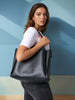 Sinsay Women's Black Leather Tote Bag | Sinsay In Lebanon