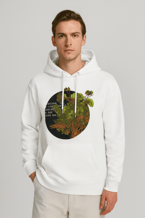 Jack & Jones Men's White Printed Hoodie | Jack & Jones In Lebanon