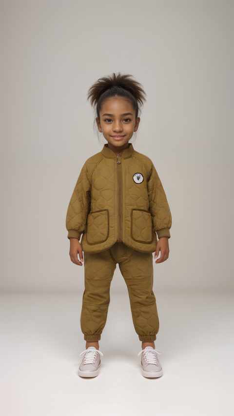 POMPdeLUX Girl's Brown Anna Thermo Set |POMPdeLUX in Lebanon