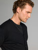 Sinsay Men's Black V Neck Basic Cardigan | Sinsay In Lebanon