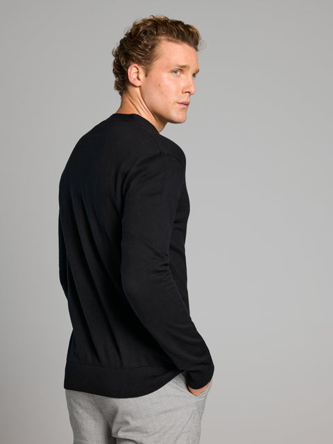 Sinsay Men's Black V Neck Basic Cardigan | Sinsay In Lebanon