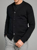 Sinsay Men's Black V Neck Basic Cardigan | Sinsay In Lebanon