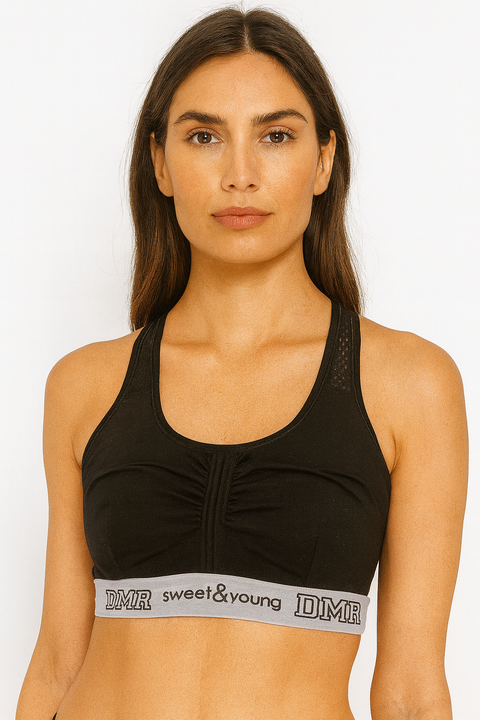 Demar Women's Black Sport Bra | Demar In Lebanon
