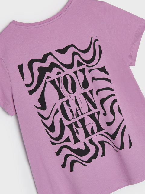 Sinsay Girl's Purple Printed T-Shirt | Sinsay In Lebanon