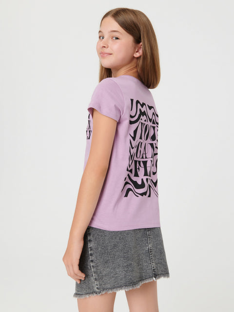 Sinsay Girl's Purple Printed T-Shirt | Sinsay In Lebanon