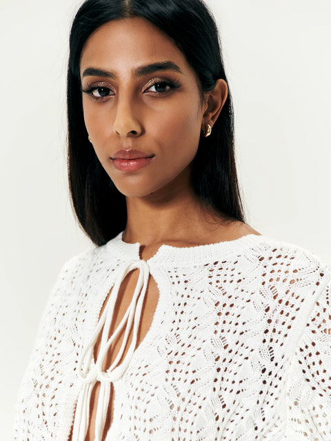 Sinsay Women's White Knitted Sweater | Sinsay In Lebanon