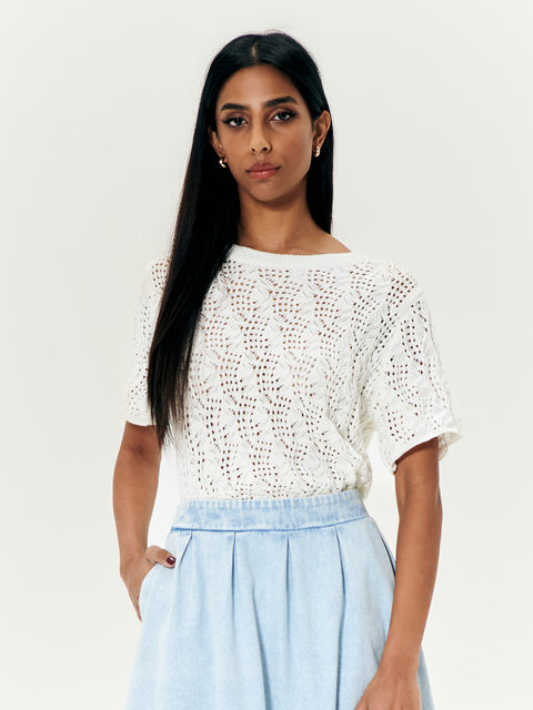Sinsay Women's White Knitted Sweater | Sinsay In Lebanon