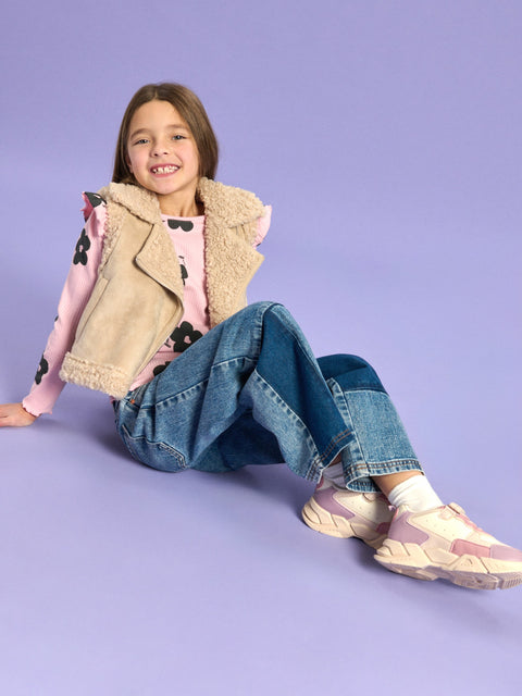 Sinsay Girl's Dusty Rose Long Sleeve Floral Blouse | Sinsay In Lebanon