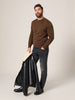 Sinsay Men's Brown Knitted Long Sleeve Sweater | Sinsay In Lebanon