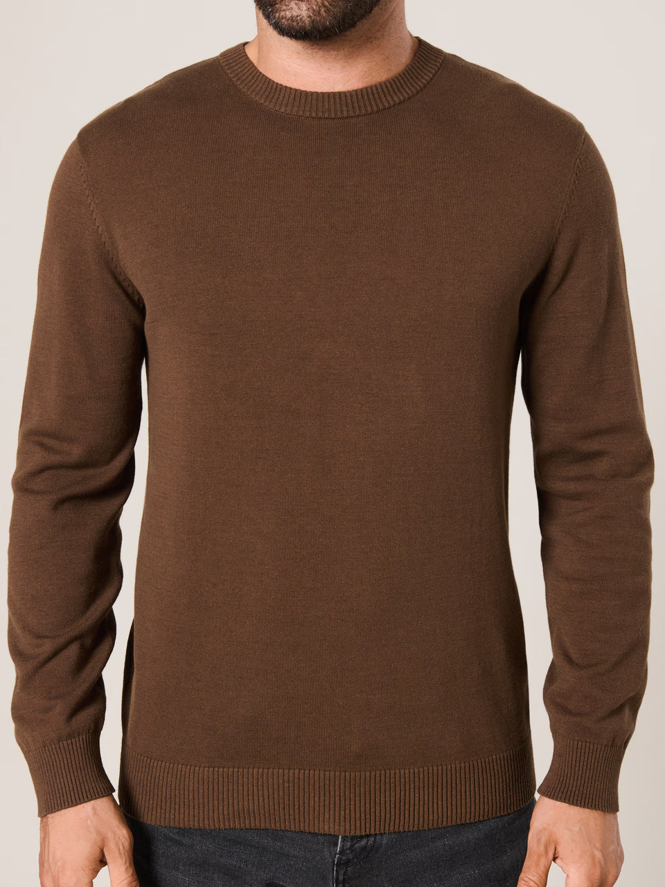 Sinsay Men's Brown Knitted Long Sleeve Sweater | Sinsay In Lebanon