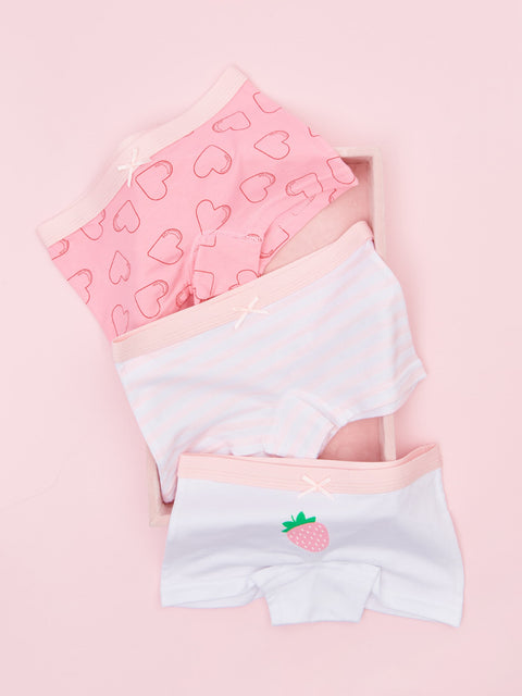 Sinsay Girl's Pink/White Briefs 3-Pack | Sinsay In Lebanon