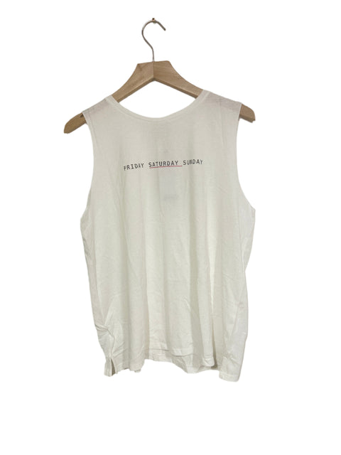 Mango Women's White Tank Top | Mango in Lebanon