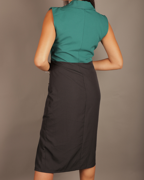 Nuvola Women's Black & Green  Dress 1000000287848 FA270(AA67)