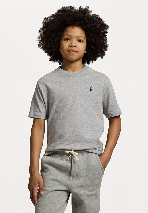 Polo Ralph Lauren Boy's Gray Slim fit mesh Polo T-Shirt | Polo Ralph Lauren in Lebanon