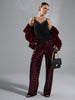 Sinsay Women's Pants Burgundy AYA