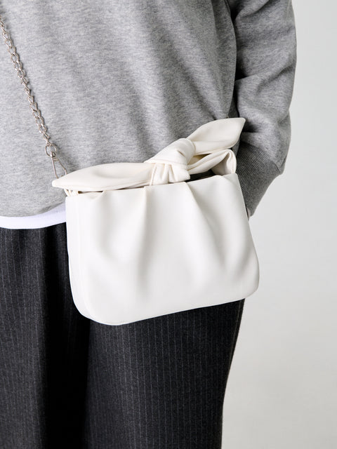 Sinsay Women's White Crossbody Bag With Bow | Sinsay In Lebanon