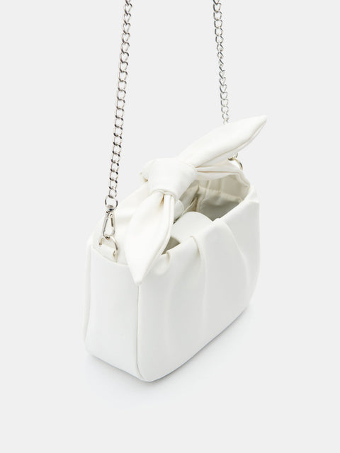 Sinsay Women's White Crossbody Bag With Bow | Sinsay In Lebanon