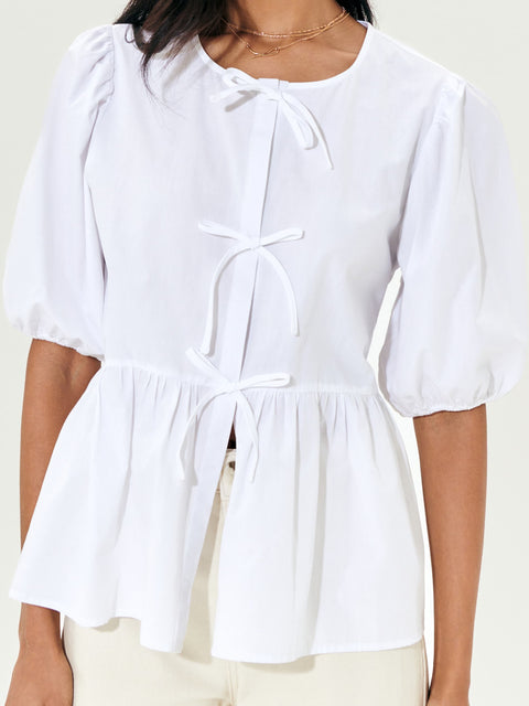 Sinsay Women's White 3/4 Sleeves Blouse | Sinsay In Lebanon