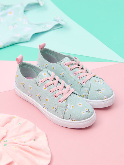 Sinsay Girl's Green flower Sneakers | Sinsay in Lebanon