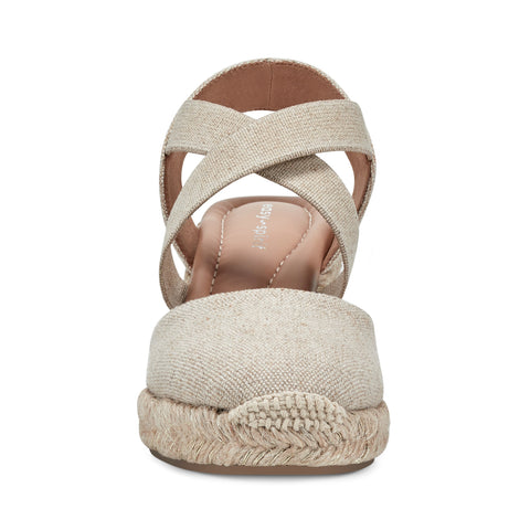 Easy Spirit Women's Beige Meza Espadrille Wedge Sandals | Easy Spirit In Lebanon