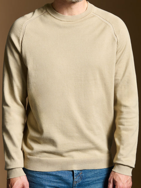 Sinsay Men's Tan Round Neck Raglan Sleeve Sweatshirt|Sinsay In Lebanon