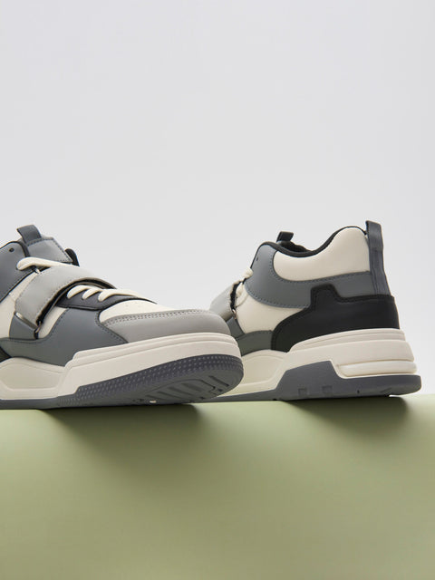 Sinsay Men's Grey/White Sneakers With Reflective Element | Sinsay In Lebanon